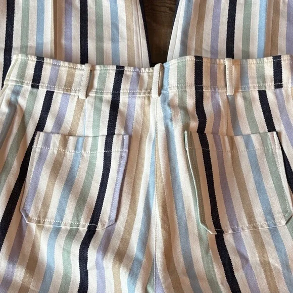 Tory Burch Wide leg crop military canvas pants 🤩 - Picture 9 of 16